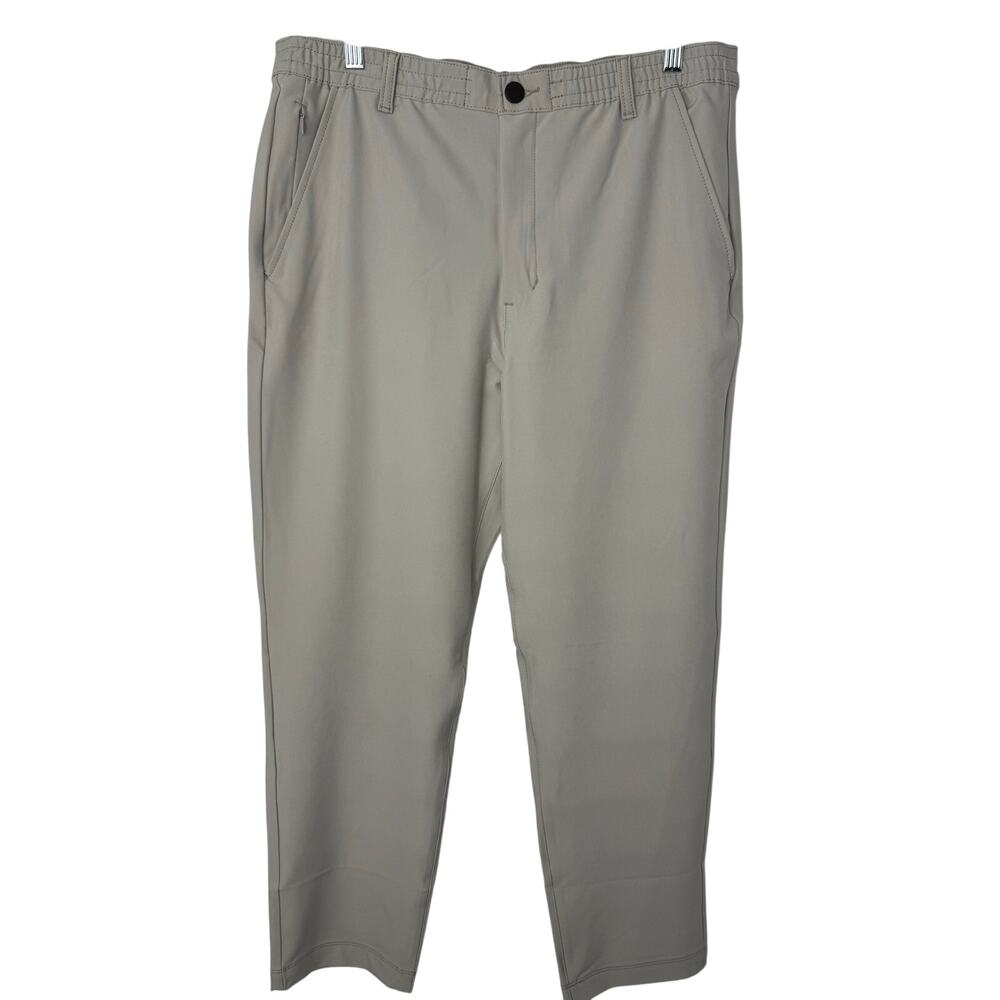 Marc New York Commuter Pants Men 34x30 (34x28) Gray Stretch Comfort Performance